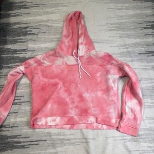 Pink tie dye hoodie